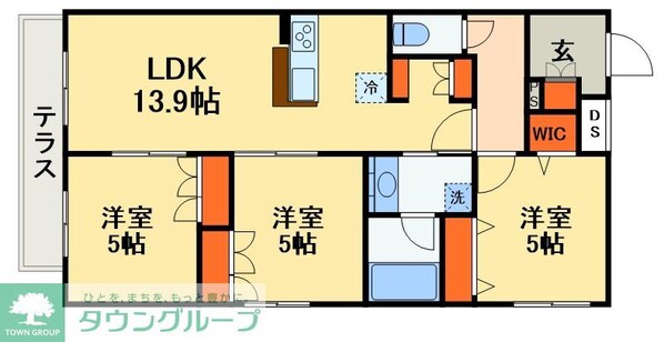シャルマンおおたかの森の物件間取画像